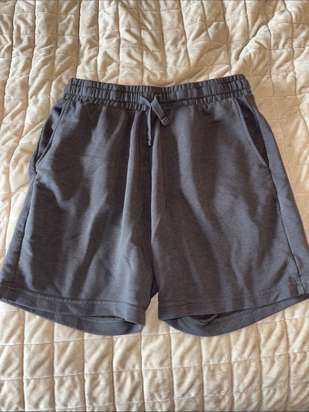 H&M Men's Dark Gray Athletic Drawstring Shorts
